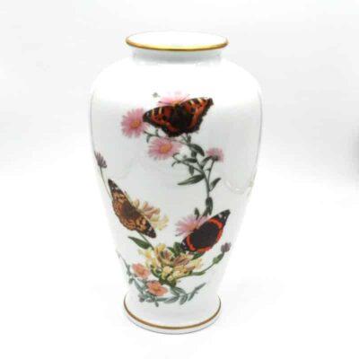 Urnenvase von Franklin Porcelain The Country Garden Butterfly