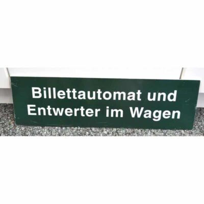 Wechselschild eines Verkehrsbetriebes