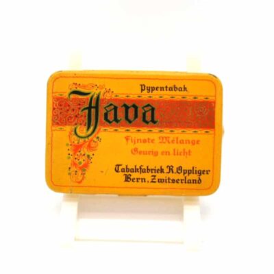 konvolut von zwei antiken blechdosen java pfeiffentabak