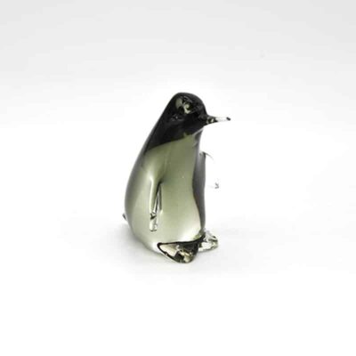 glasfigur eines pinguins von murano