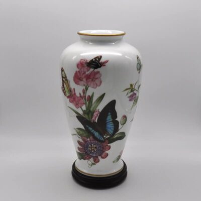 Urnenvase von Franklin Porcelain The Caribbean Butterfly