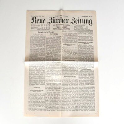 Mittagsausgabe der NZZ vom 08. Mai 1945!!