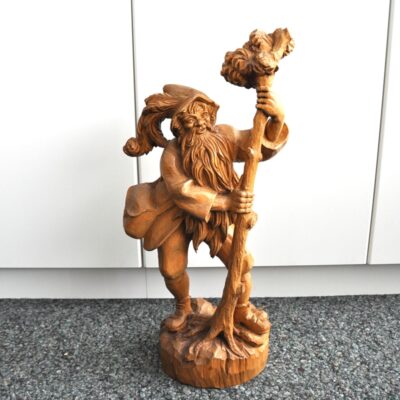 Holzfigur Rübezahl handgeschnitzt