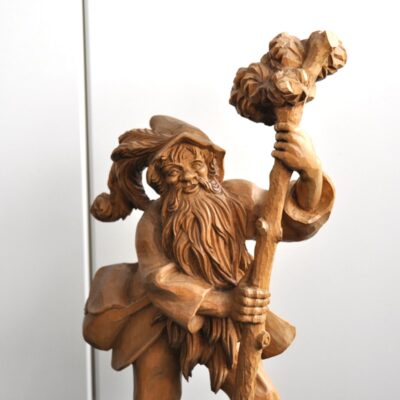 Holzfigur Rübezahl handgeschnitzt