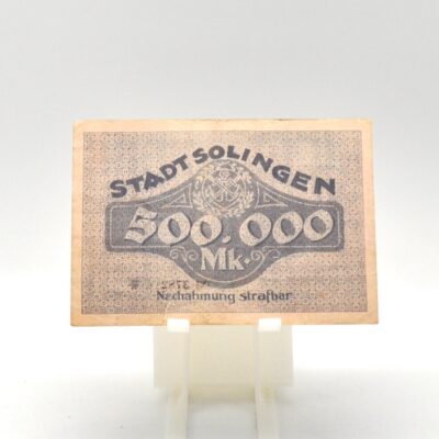 Inflationsnote 500000 Mark der Gemeinde Solingen