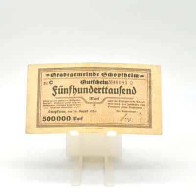 Inflationsnote über 500000 Mark Schopfheim