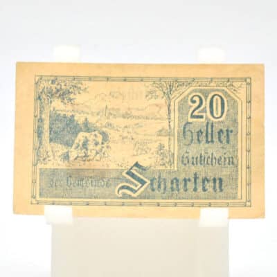 Notgeld Gemeinde Scharten über 20 Heller