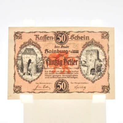 Notgeld Stadt Hainburg über 50 Heller