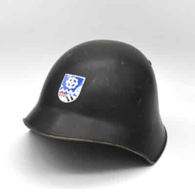 Stahlhelm Modell 1918 Feuerwehr Oberuzwil