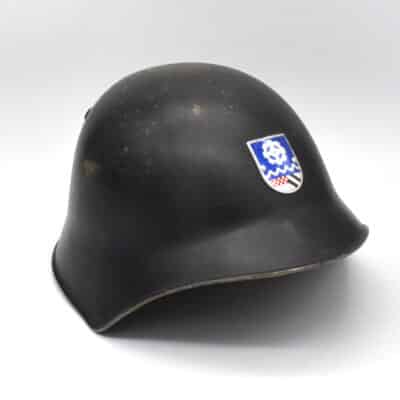 Stahlhelm Modell 1918 Feuerwehr Oberuzwil