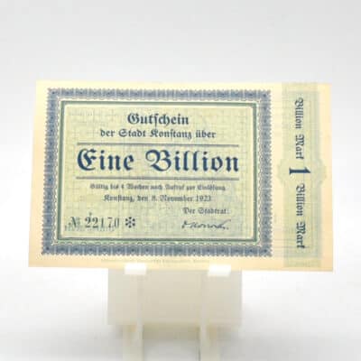 Inflationsnote über eine Billion