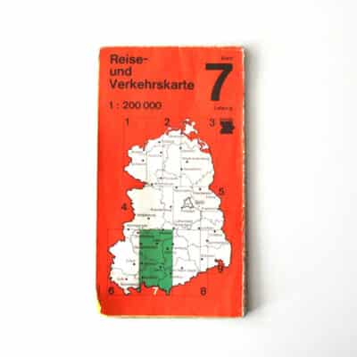 Reise & Verkehrskarte der ehemaligen DDR