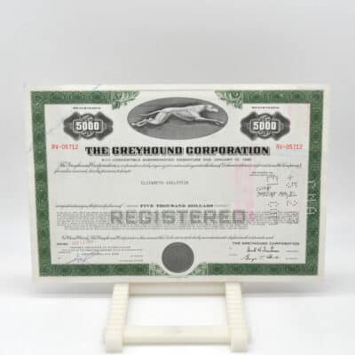 Historisches Wertpapier Greyhound Corporation