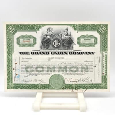 Historisches Wertpapier The Grand Union Company