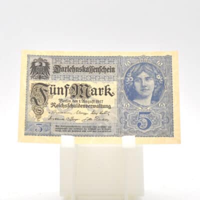 Alte Banknote/Darlehnskassenschein über 5 Mark