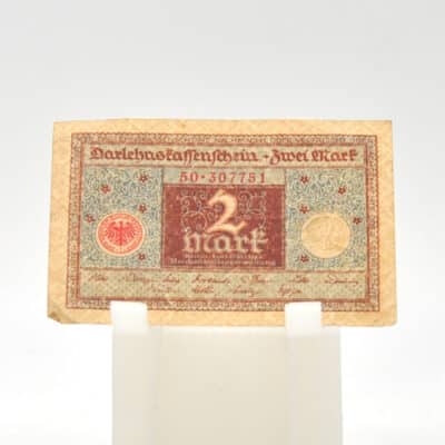 Alte Banknote/Darlehnskassenschein über 2 Mark