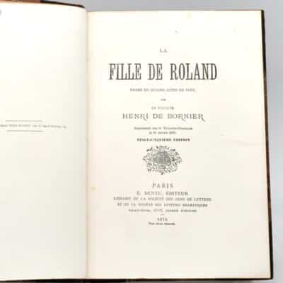 Antikes Buch "La Fille de Roland" von Henri de Bornier