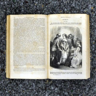 Antike Bücher von Jean-Jacques Rousseau 1856/57