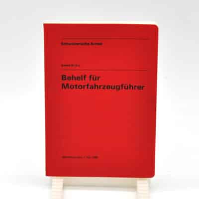 Reglement Behelf für Motorfahrzeugführer 1980