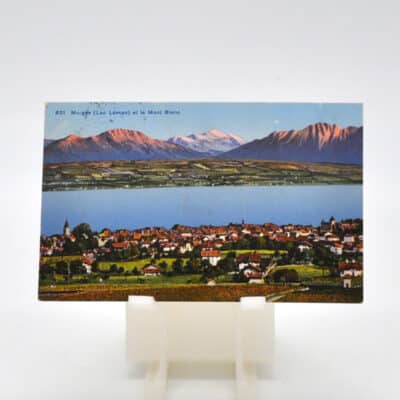 Ansichtskarte Morges mit Lac Leman und Mont Blanc