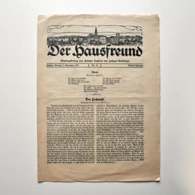 Zeitschrift “Der Hausfreund” September 1932