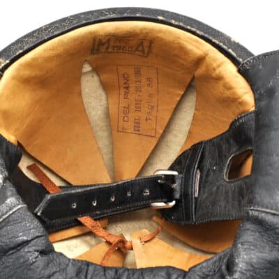 Motorradhelm der Polizia Stradale Schwarz 1960