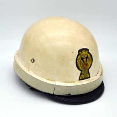 Motorradhelm der Polizia Stradale 70er Jahre
