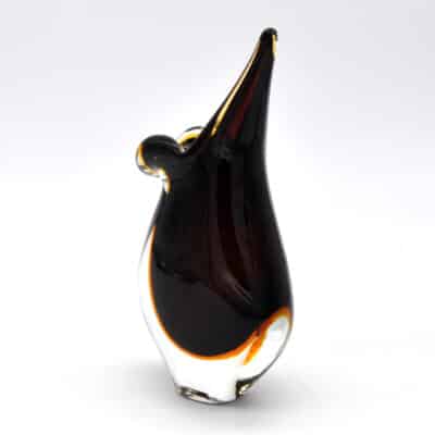 Zipfelvase Sommerso Stil Murano