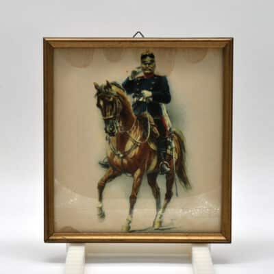 Kleines Bild General Wille zu Pferd