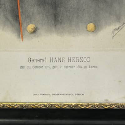 Antikes Bild General Hans Herzog
