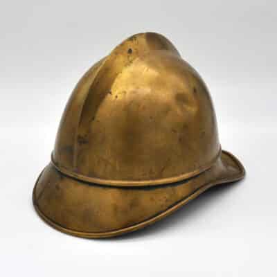 Antiker Feuerwehrhelm aus Messing