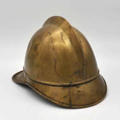 Antiker Feuerwehrhelm aus Messing
