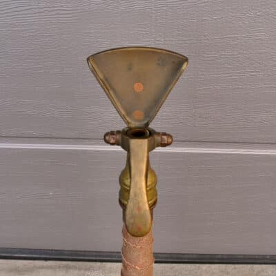 Antikes Wendrohr der Feuerwehr um 1920 Flachstrahl