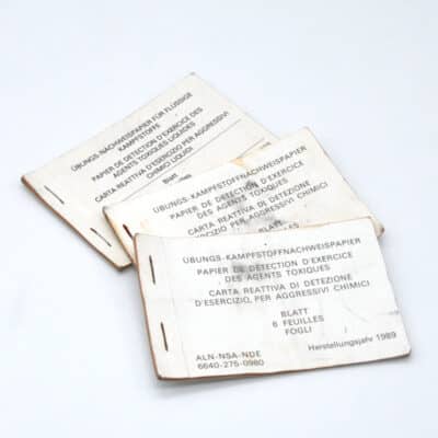 Konvolut Übungs-Kampfstoffnachweispapiere