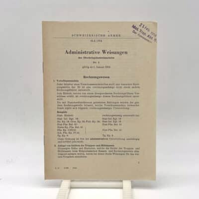 Broschur Administrative Weisungen 1957 | Fabulafero - Antiquitäten und Einzigartiges Broschur Administrative Weisungen 1957