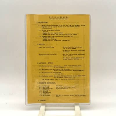 Befehlsschema eingefasst