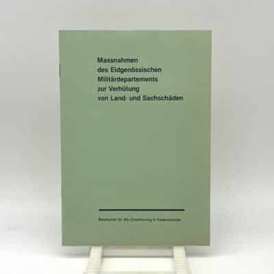 Broschur Massnahmen Verhinderung Land und Sachschaden 1983