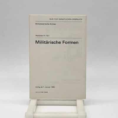 Merkblatt Militärische Formen 1980