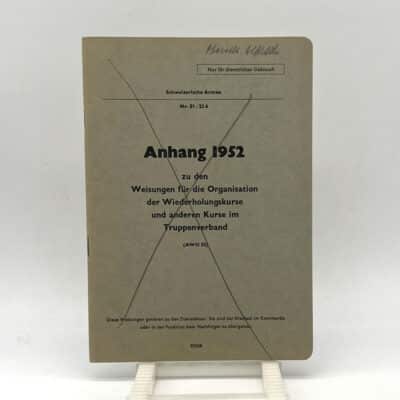 Reglement Anhang AWO 1952