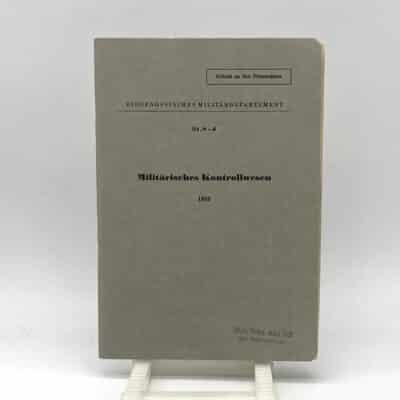 Reglement Militärisches Kontrollwesen 1953