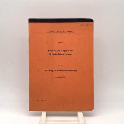 Feuerwehrreglement für die Luftschutztruppen 1952