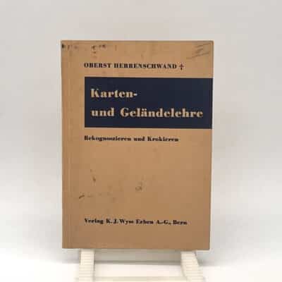 Broschur Karten- und Geländelehre 1940 | Fabulafero - Antiquitäten und Einzigartiges Broschur Karten- und Geländelehre 1940