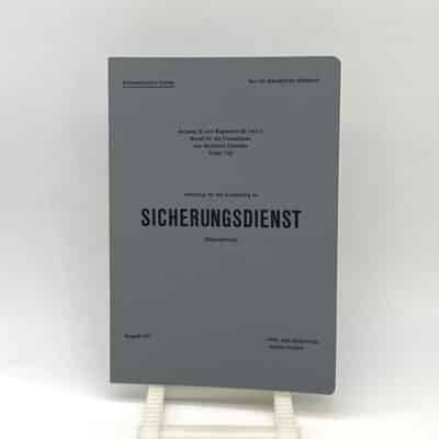Anhang Sicherungsdienst zu Reglement 63.112/I d