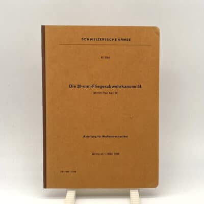 Reglement Die 20mm Fliegerabwehrkanone 54