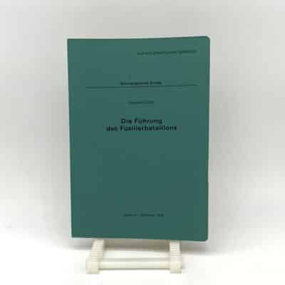 Reglement Die Führung des Füsilierbataillons