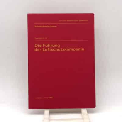 Reglement Die Führung der Luftschutzkompanie