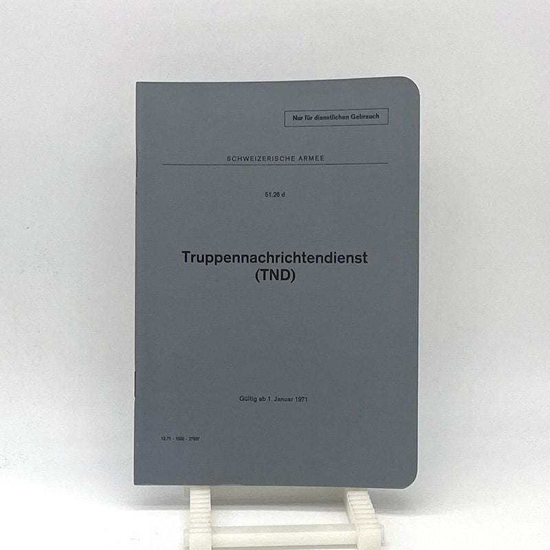 Reglement Truppennachrichtendienst 1971 | Fabulafero - Antiquitäten und Einzigartiges Reglement Truppennachrichtendienst 1971
