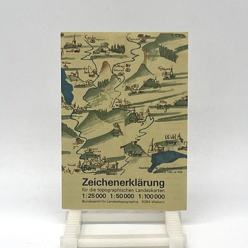 Kleine Broschur für Zeichenerklärung 1983 | Fabulafero - Antiquitäten und Einzigartiges Kleine Broschur für Zeichenerklärung 1983