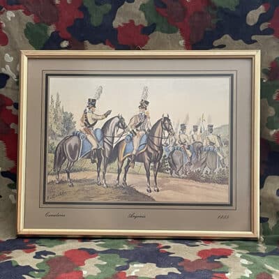 Altes Bild Kavallerie Aargau 1803