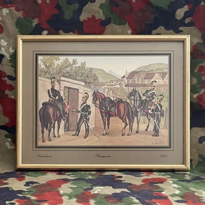 Altes Bild Kavallerie Thurgau 1847